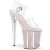 Pleaser FLAMINGO-808G Sandali con Plateau Glitter Trasparente Rosa EU-35 / US-5