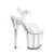 Pleaser FLAMINGO-808G Sandali con Plateau Glitter Trasparente Rosa EU-35 / US-5