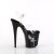 Pleaser FLAMINGO-808NLDG Sandali con Plateau Trasparente Nero EU-35 / US-5