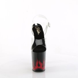 Pleaser FLAMINGO-808NLFL Sandali con Plateau Trasparente...