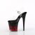 Pleaser FLAMINGO-808NLFL Sandali con Plateau Trasparente Nero EU-35 / US-5