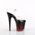 Pleaser FLAMINGO-808NLFL Sandali con Plateau Trasparente Nero EU-35 / US-5