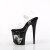Pleaser FLAMINGO-808NLSG Sandali con Plateau Trasparente Nero EU-35 / US-5