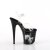 Pleaser FLAMINGO-808NLSG Sandali con Plateau Trasparente Nero EU-35 / US-5