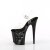 Pleaser FLAMINGO-808NLSK Sandali con Plateau Trasparente Nero EU-35 / US-5