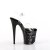 Pleaser FLAMINGO-808NLSK Sandali con Plateau Trasparente Nero EU-35 / US-5