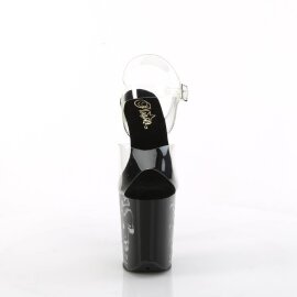 Pleaser FLAMINGO-808NLSK Sandali con Plateau Trasparente...