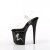 Pleaser FLAMINGO-808NLTG Sandali con Plateau Trasparente Nero EU-35 / US-5