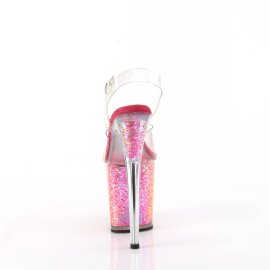 Pleaser FLAMINGO-808RG-02 Sandali con Plateau Glitter Trasparente Multicolore EU-35 / US-5
