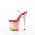Pleaser FLAMINGO-808RG-02 Sandali con Plateau Glitter Trasparente Multicolore EU-37 / US-7