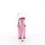 Pleaser FLAMINGO-808RG-02 Sandali con Plateau Glitter Trasparente Multicolore EU-37 / US-7