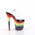 Pleaser FLAMINGO-808RG-04 Sandali con Plateau Glitter Trasparente Multicolore EU-35 / US-5