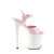 Pleaser FLAMINGO-809 Sandali con Plateau Vernice Rosa Bianco EU-35 / US-5