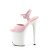 Pleaser FLAMINGO-809 Sandali con Plateau Vernice Rosa ChiaroBianco EU-37 / US-7