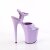 Pleaser FLAMINGO-809 Sandali con Plateau Vernice Viola EU-35 / US-5