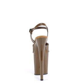Pleaser FLAMINGO-809 Sandali con Plateau Vernice Moka EU-37 / US-7