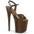 Pleaser FLAMINGO-809 Sandali con Plateau Vernice Moka EU-37 / US-7