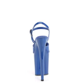 Pleaser FLAMINGO-809 Sandali con Plateau Vernice Blu EU-35 / US-5
