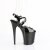 Pleaser FLAMINGO-824 Sandali con Plateau Vernice Nero EU-35 / US-5