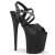 Pleaser FLAMINGO-824 Sandali con Plateau Similpelle Nero EU-35 / US-5