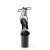 Pleaser FLAMINGO-870 Sandali con Plateau Vernice Strass Nero Argento EU-35 / US-5