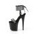 Pleaser FLAMINGO-870 Sandali con Plateau Vernice Strass Nero Argento EU-35 / US-5