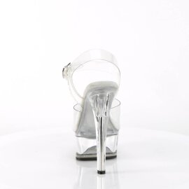 Pleaser GLEAM-608 Sandali con Plateau Trasparente EU-37 / US-7