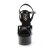 Pleaser GLEAM-609 Sandali con Plateau Vernice Nero EU-37 / US-7