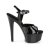 Pleaser GLEAM-609 Sandali con Plateau Vernice Nero EU-37 / US-7