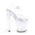 Pleaser ILLUMINATOR-808 Stivaletti con Plateau Trasparente Colorato EU-35 / US-5