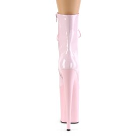 Pleaser INFINITY-1020 Stivaletti con Plateau Vernice Rosa Chiaro EU-37 / US-7