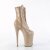 Pleaser INFINITY-1020 Stivaletti con Plateau Vernice Beige EU-35 / US-5