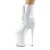 Pleaser INFINITY-1020 Stivaletti con Plateau Vernice Bianco EU-36 / US-6