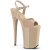 Pleaser INFINITY-909 Sandali con Plateau Vernice Beige EU-36 / US-6
