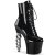 Pleaser IRONGRIP-1020 Stivaletti con Plateau Vernice Nero EU-35 / US-5