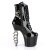 Pleaser IRONGRIP-1020 Stivaletti con Plateau Vernice Nero EU-35 / US-5