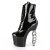 Pleaser IRONGRIP-1020 Stivaletti con Plateau Vernice Nero EU-38 / US-8
