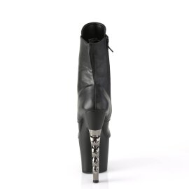 Pleaser IRONGRIP-1020 Stivaletti con Plateau Similpelle Nero EU-35 / US-5