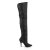 Pleaser LEGEND-8899 Stivali sopra il Ginocchio Pelle Nero EU-39 / US-9