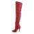 Pleaser LEGEND-8899 Stivali sopra il Ginocchio Pelle Rosso EU-36 / US-6