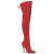 Pleaser LEGEND-8899 Stivali sopra il Ginocchio Pelle Rosso EU-39 / US-9