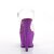 Pleaser MOON-708LG Sandali con Plateau Trasparente Viola EU-35 / US-5