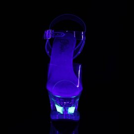 Pleaser MOON-708RSS Sandali con Plateau Trasparente EU-35...