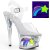 Pleaser MOON-708RSS Sandali con Plateau Trasparente EU-35 / US-5