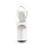 Pleaser NAUGHTY-809 Sandali con Plateau Vernice Bianco EU-41 / US-11