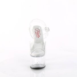 Pleaser PASSION-708 Sandali con Plateau Trasparente EU-35...