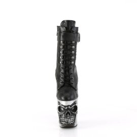 Pleaser RAPTURE-1020STR-02 Stivaletti con Plateau Similpelle Nero EU-35 / US-5