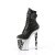 Pleaser RAPTURE-1020STR-02 Stivaletti con Plateau Similpelle Nero EU-35 / US-5