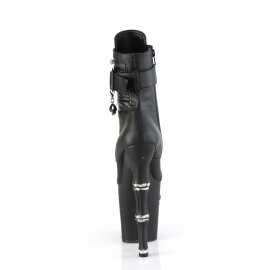 Pleaser RAPTURE-1020STR-LT Stivaletti con Plateau Similpelle Nero EU-40 / US-10