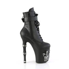 Pleaser RAPTURE-1020STR-LT Stivaletti con Plateau Similpelle Nero EU-40 / US-10